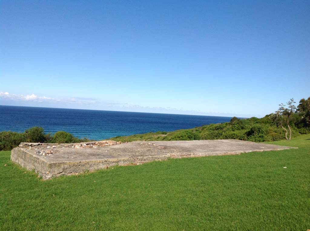 Foundations of Seaview’s piggery at Killalea State Park 2015. Shellharbour City Council collection.